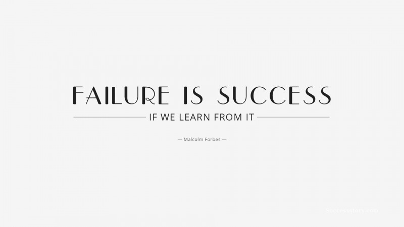 lessons to learn from failure