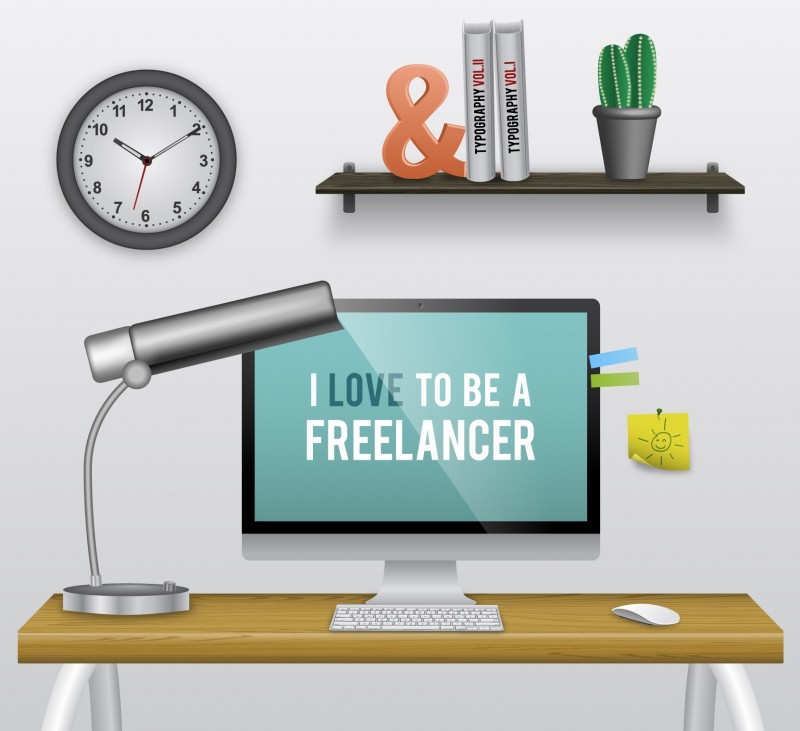 working freelance